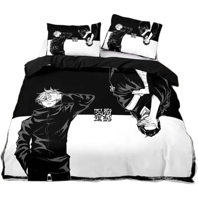 Jujutsu Kaisen Beddengoed CollectieSatoru Gojo Beddengoed Collectie Voor Tieners Jongens Volwassenen Bekende Anime Dekbedovertrek Collecties 140x210cm 2pcs