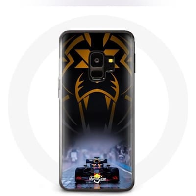 Hoesje voor Samsung Galaxy S9 Formule 1 Sebastian Vettel F1 Racing Driver Zwart zwart