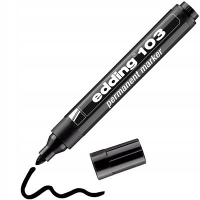 Edding 103 Permanent Marker - Rond 1.5-3mm Zwart