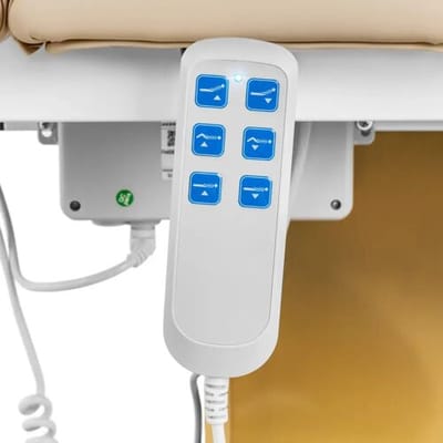 physa Behandelstoel - 3 motoren - 300 W - 190 x 65 x 60 - 76 cm - 200 kg - beige/goud 10040878