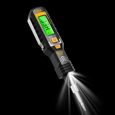 Spanningstester Pen - Spanningszoeker Detector - Elektrische Inspecties - Contactloze Meting - 161 cm Lengte - Zwart