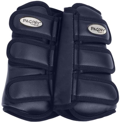 Pagony Dressage Boots Voor - Maat: Cob - Donkerblauw - Kunstleer