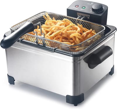 Elektrische Friteuse 5 L met Afneembare Manden - Hoge Capaciteit en Eenvoudige Reiniging