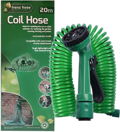 Tuinslang - Spiraalslang waterslang - Tuinieren autowassen - Automatische flexibiliteit - 20 meter - Groen