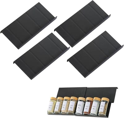 Modulaire kruidenlade-organizer, 4 stuks met 24 vakken voor overzichtelijke keukenopslag