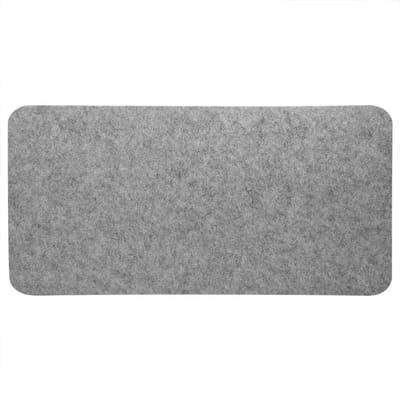 Allecto - Bureaumat - Desk Mouse Pad - Antistatisch - Lichtgrijs - Polyester Pad - Ideaal voor Computer en Laptop - 68x33cm