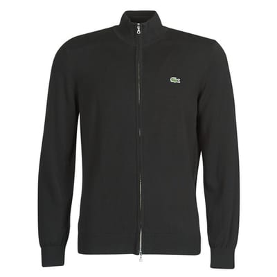 Lacoste A Zip through sweater - black