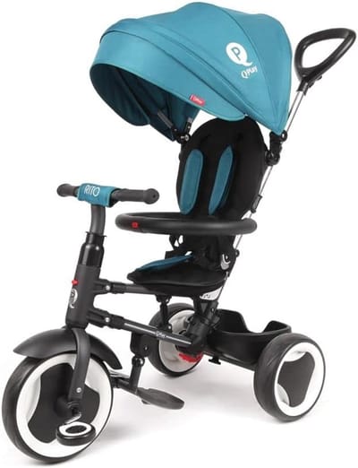 Driewieler - Kinderfiets - Buiten spelen - Groeit mee - 93 cm hoog - Groen turquoise