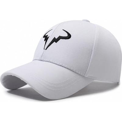 Stijlvolle Zwarte Baseballpet Met Uniek Wit Stier - Hoorn - Achtig Logo, Ideaal Voor Dagelijks Gebruik En Buitenactiviteiten white