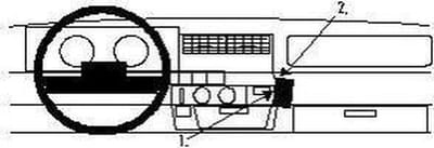 Brodit ProClip houder geschikt voor Renault Express 1991-1996 Angled mount LET OP: Uitlopend artikel, Kan niet retour!