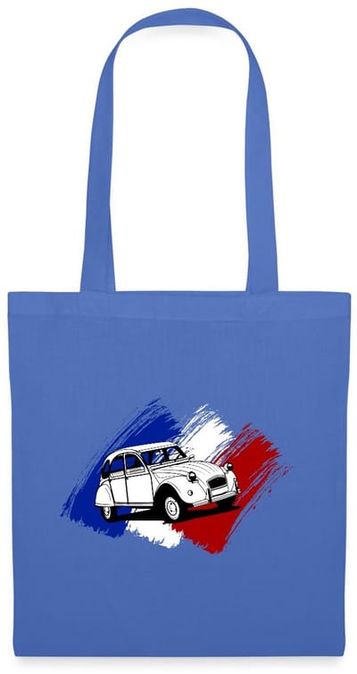 Citroën 2CV Model Franse Vlag Tas Van Stof Schoudertas