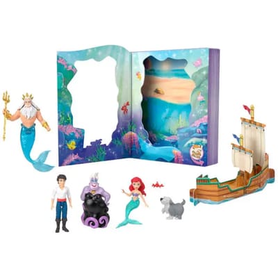 Disney Princess De Kleine Zeemeermin Mini-poppenset Veelkleurig Kinderen