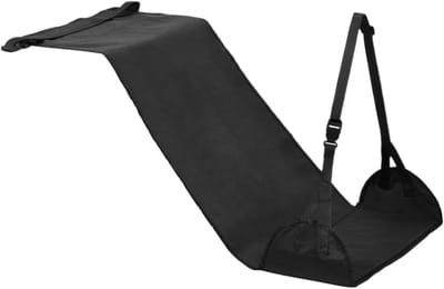 Voetsteun Vliegtuig - Hangmat Beensteun - Reiscomfort Vergroten - Verstelbare Hoogte - 100 x 45 cm - Zwart