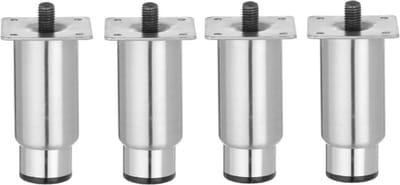 HENDI Set van 4 verstelbare roestvast stalen poten voor koelkasten – 55 mm diameter