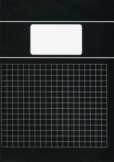 Cadebo - Basic Schriften Ruit 10 mm 1 cm A4 - Zwart - 5 stuks