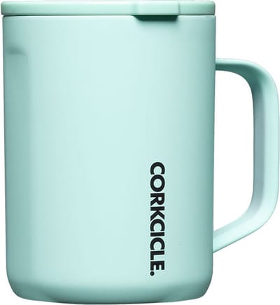 Corkcicle Mug 475ml-Sun Soaked Teal-Koffiebeker-Koffiemok to go- Thermosbeker-RVS& driewandig Koffie Beker