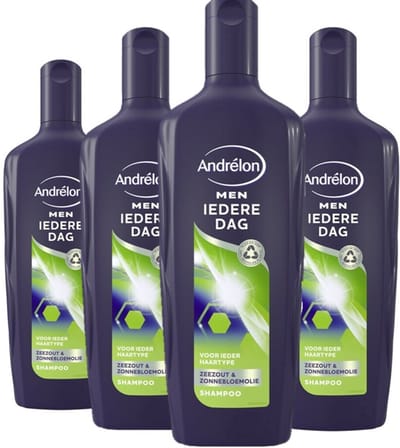 Andrélon Shampoo Men - Iedere Dag - 4 x 300 ml Voordeelverpakking