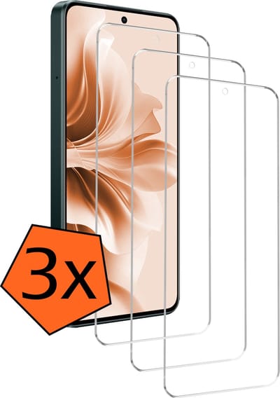 Screenprotector - 3 Stuks - Geschikt voor OPPO Reno 11F - Extra Sterk - Gehard Glas - Beschermglas - Tempered Glass - Screen Protector