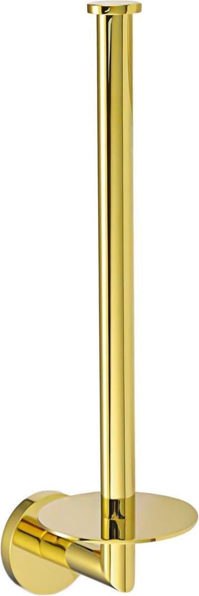Diamond Line Rondo - Reserverolhouder - Hangend - 2 Rollen - Messing - Goud