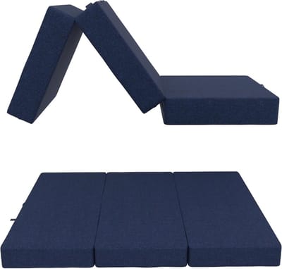 3-Delig Opvouwbaar Matras als Gastenbed of Campingbed 120x195x15 cm