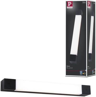 Selection Bathroom LED-spiegellamp Quasar IP44 3000K 600lm 230V 7,5W Zwart