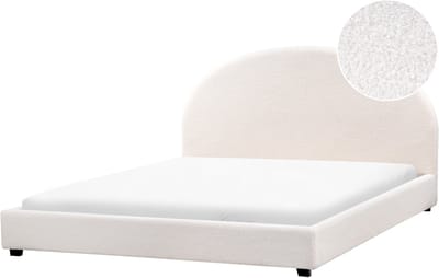 VAUCLUSE - Tweepersoonsbed - Gebroken wit - 180 x 200 cm - Bouclé