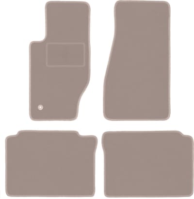 Beige velours vloermatten voor: Jeep Grand Cherokee III WK off-road (2005-2010)