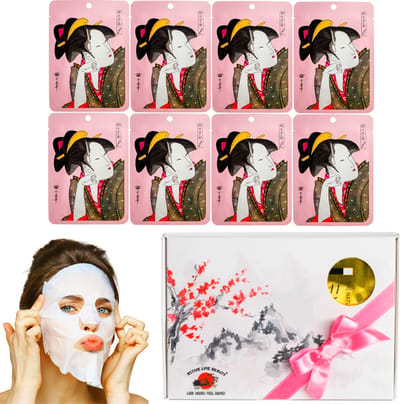 Mitomo Camellia & Matcha Essence Giftset Vrouw - Gezichtsmaskers - Skincare - Geschenkset Vrouwen Verjaardag