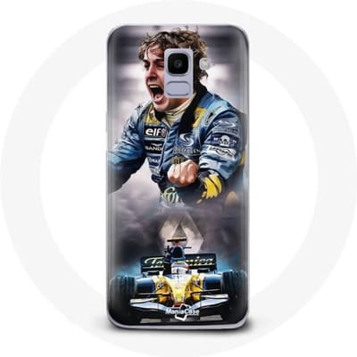 Case voor Samsung Galaxy A6 2018 Formule 1 Fernando Alonso F1-coureur