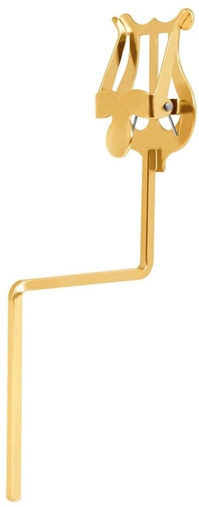 SPHProducts - Saxofoon Muziekstandaard - Bladmuziek Clip Standaard - Lichtgewicht en Praktisch - Goud - Geschikt voor Altsaxofoon en Tenorsaxofoon - Id...