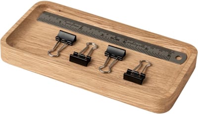 Oakywood OakyBlocks Large Tray - Massief Eikenhout - Catch All Bakje voor Magnetische Modulaire Bureau Organiser