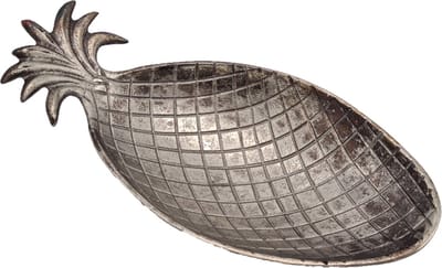 Deco4yourhome® - Ananas - Schaal - Grijs - Silver Antique - Pineapple