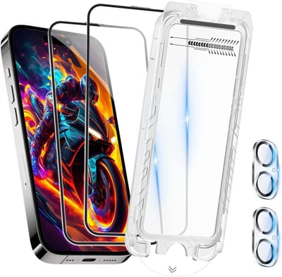 Hoogwaardige geharde glazen screen protector voor iPhone 16 Plus - Set van 2, krasbestendig en eenvoudig aan te brengen