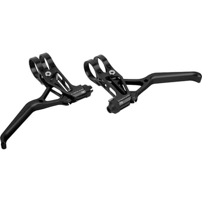 Mountainbike Rem Stuur Fiets Aluminiumlegering Remhendel Handvat Verstelbaar Helemaal Zwart black