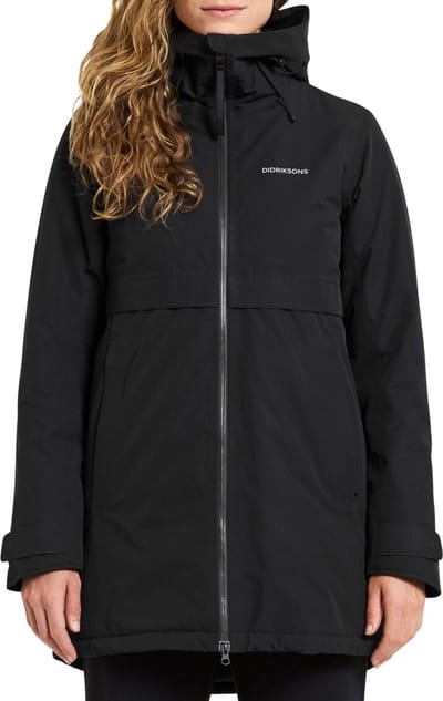 Didriksons HELLE WNS PARKA 6 Dames Outdoorjas - Black