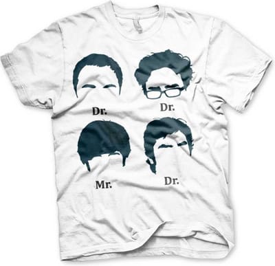 The Big Bang Theory Heren Tshirt -M- Prefix Heads Wit