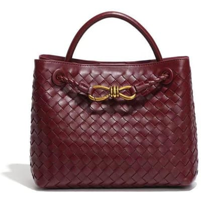 Handtas met grote capaciteit, Vrouwelijk uniek en elegant, Eenvoudige handgeweven tas, Praktisch en veelzijdig, Schoudertas crossbody brown