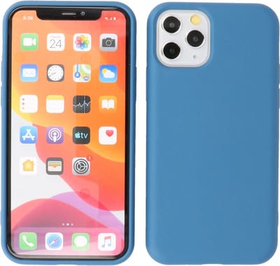 iPhone 11 Pro Hoesje - 2.0mm Dikke Fashion Telefoonhoesje Backcover - Siliconen Hoesje - Navy
