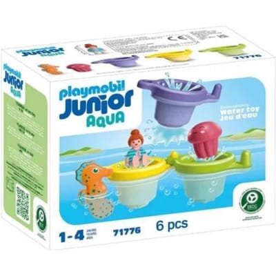 PLAYMOBIL | JUNIOR AQUA | Zwembeker met Waterpret | Waterspeelgoed vanaf 1 jaar | Cadeau voor peuters | Educatief & leuk badderen | Duurzaam badspeelgoed | 71776