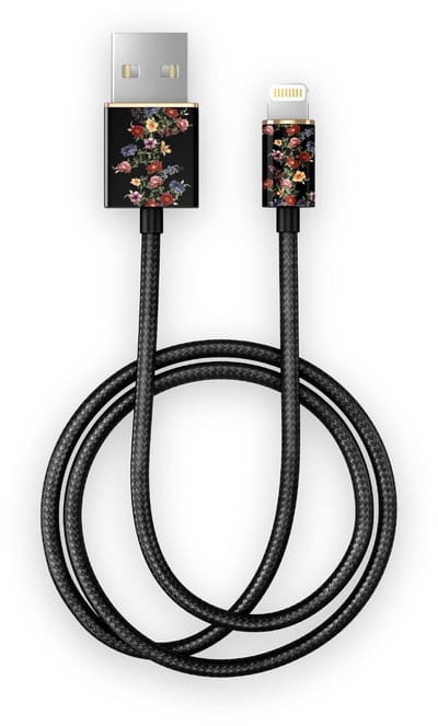 iDeal of Sweden Fashion Cable 2m voor Lightning Dark Floral