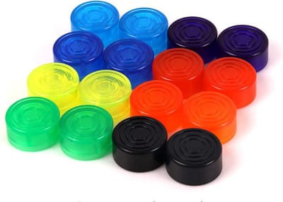 Multicolor Pedal Bescherming - 16 Stuks Effector Voetsteunen voor Gitaar Effectpedalen en Pedalboards