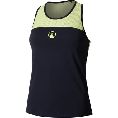 Quiet Please Perspectives Racerback Tanktop Dames-Donkerblauw