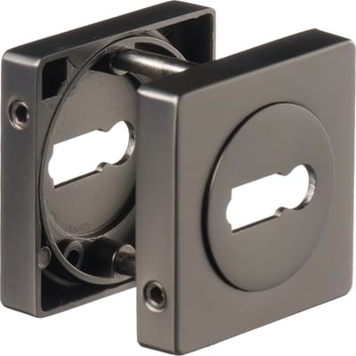 Vierkant Sleutelrozet - Gun Metal