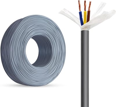 Sleepkettingkabel - Flexibele Stroomkabel - Machine Beweging - Milieuvriendelijk PVC - 100ft 7 Aders - Zwart