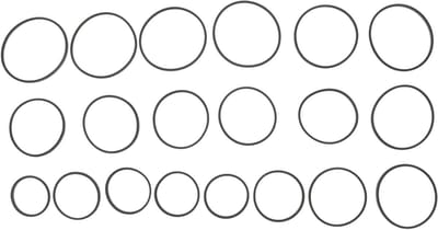 Onderhoudsset Recorder Riemen - Reparatieriemen Cassette - Apparaten Repareren - Duurzaam Rubber Materiaal - 20 Stuks - Zwart