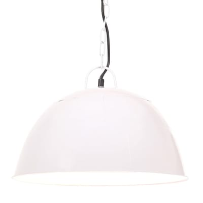 vidaXL Hanglamp industrieel vintage rond 25 W E27 41 cm wit
