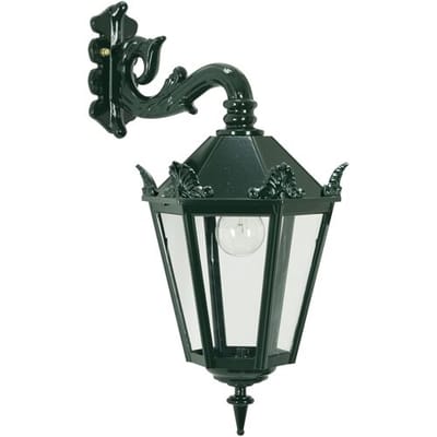 KS Verlichting wandlamp - Muiden M32 - Buitenlamp - Hang - Kronen - E27 - Glas - Klassiek - Aluminium - Groen - Zwart - Antraciet
