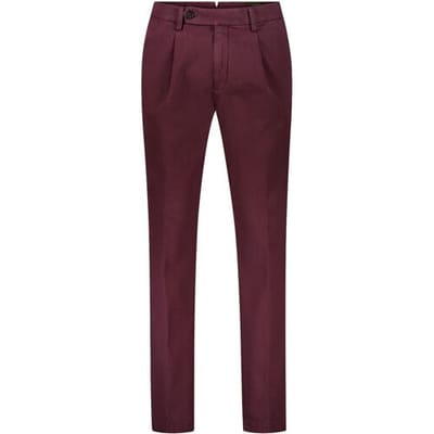 Gardeur Broek Tolino King Twill Soft Cashmere Touch Bordeaux / male