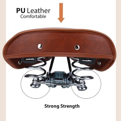 Ergonomisch Comfortabel Fietszadel met Veren voor Mannen en Vrouwen