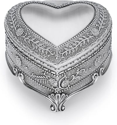 Antieke Hartvormige Opslagdoos voor Sieraden - Kleine Bewaarbox voor Ringen, Kettingen en Oorbellen - Perfecte Organizer voor Kostbare Herinneringen